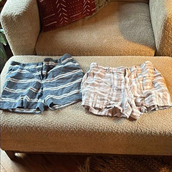 Preppy Striped Women's Shorts Set - Picture 1 of 15